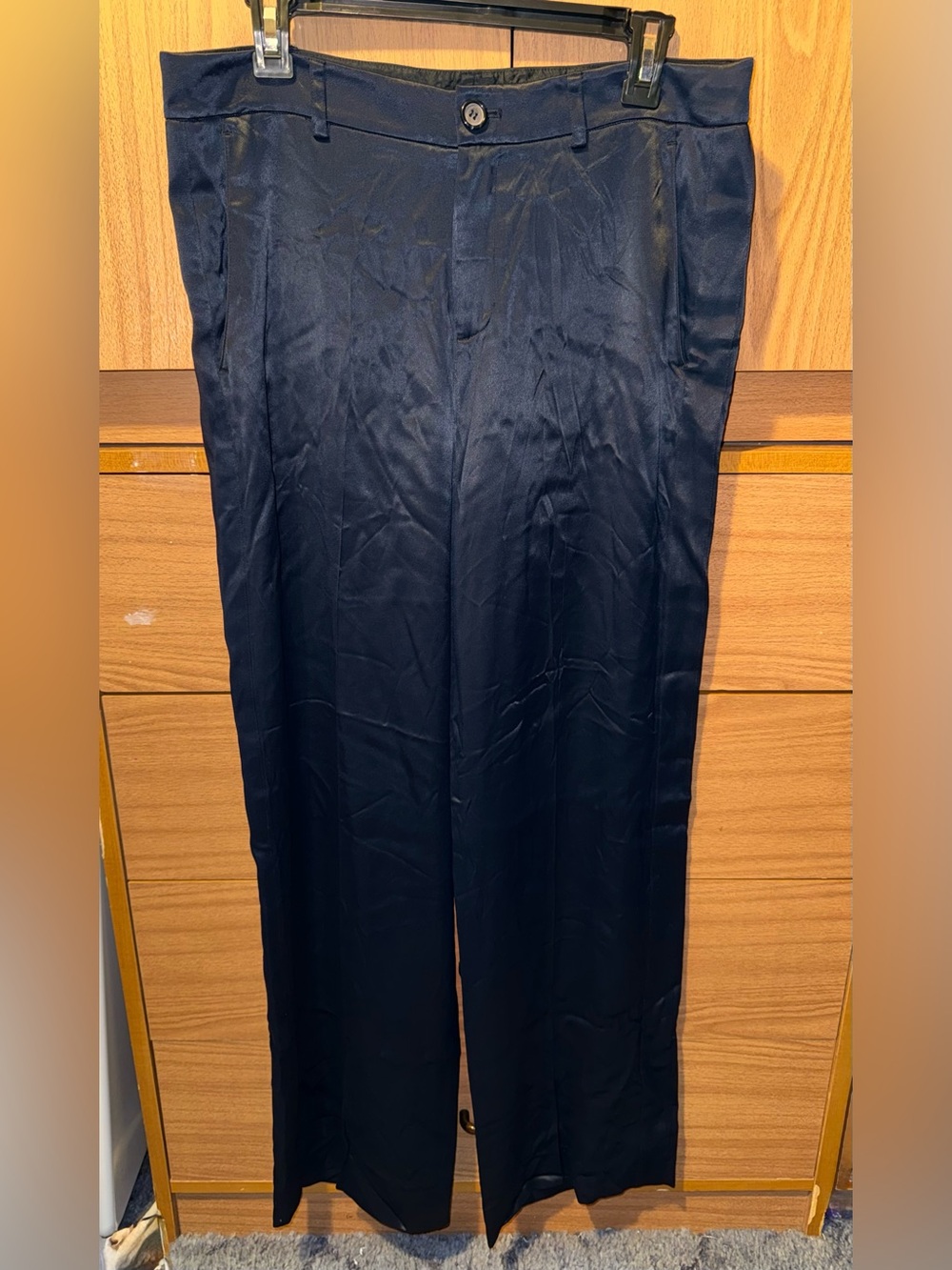 VINCE silky navy dress pant